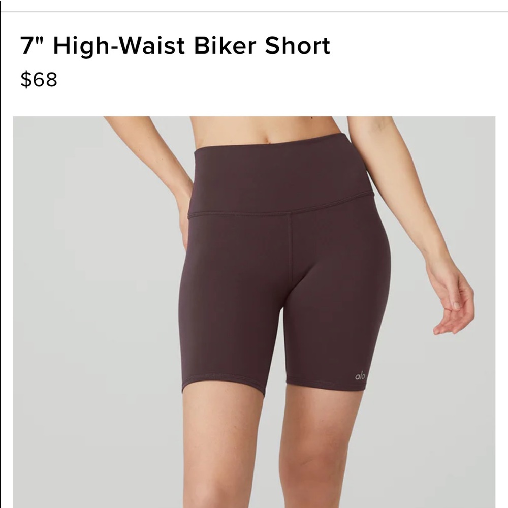 Brand new ALO high-waist biker short